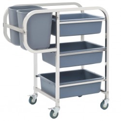 Sonata Кухненска количка с пластмасови контейнери, 87x43,5x92 см - Accesorii de bucătărie
