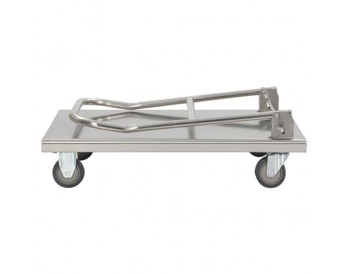Sonata Платформена количка, сребриста, 82x53x86 см, неръждаема стомана