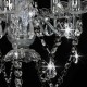 Sonata Полилей с кристали, сребрист, кръгъл, 5 х Е14