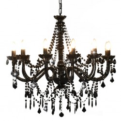 Sonata Полилей с кристали, черен, 12 х Е14 крушки - Lustre de tavan