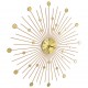 Sonata Стенен часовник, метал, 70 см, златист