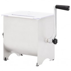 Sonata Ръчен миксер за месо с капак сребрист 20 л неръждаема стомана - Mici electrocasnice