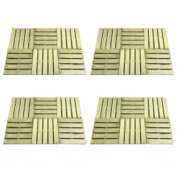 Sonata 24 бр декинг плочки, 50x50 см, дърво, зелени - Materiale pentru decorațiuni