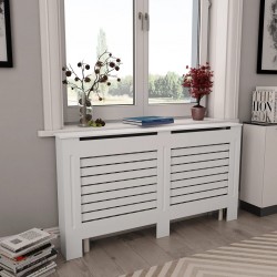 Sonata Параван за радиатор, бял, 152x19x81,5 см, МДФ - Electrocasnice și accesorii pentru living