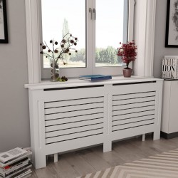 Sonata Параван за радиатор, бял, 172x19x81,5 см, МДФ - Electrocasnice și accesorii pentru living