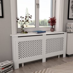 Sonata Параван за радиатор, бял, 172x19x81,5 см, МДФ - Electrocasnice și accesorii pentru living
