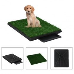 Sonata Кучешки тоалетни 2 бр тава и изкуствена трева зелени 63x50x7 см - Animale de companie