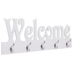 Sonata Стенна закачалка за палта WELCOME, бяла, 74x29,5 см - Cuiere