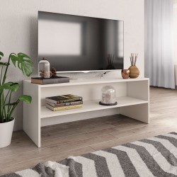 Sonata ТВ шкаф, бял, 100x40x40 см, ПДЧ - Comode TV