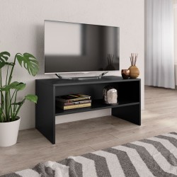Sonata ТВ шкаф, черен, 80x40x40 см, ПДЧ - Comode TV
