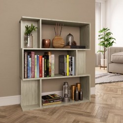 Sonata Библиотека/разделител за стая, дъб сонома, 80x24x96 см, ПДЧ - Corpuri, vitrine, biblioteci modulare