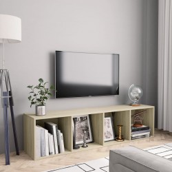 Sonata Библиотека/ТВ шкаф, дъб сонома, 143x30x36 см - Comode TV
