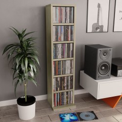 Sonata CD шкаф, дъб сонома, 21x16x88 см, ПДЧ - Comode TV