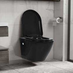 Sonata Окачена тоалетна чиния без ръб, керамична, черна - Produse pentru baie și WC
