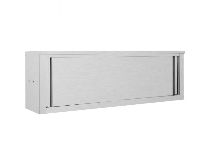 Sonata Кухненски стенен шкаф с плъзгащи врати, 150x40x50 см, стомана