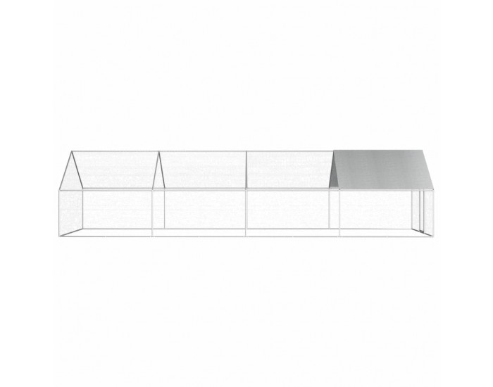 Sonata Птичарник на открито, 2,75x8x1,92 м, поцинкована стомана