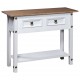 Sonata H Конзолна маса мексикански бор стил Корона бяла 90x34,5x73 cм