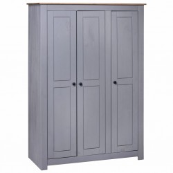 Sonata Гардероб с 3 врати, сив, 118x50x171,5 см, бор, Panama Range - Dulapuri