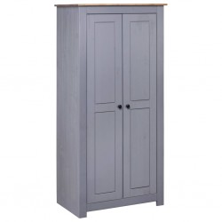 Sonata Гардероб, сив, 80x50x171,5 см, бор масив, Panama Range - Dulapuri