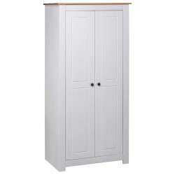 Sonata Гардероб, бял, 80x50x171,5 см, бор масив, Panama Range - Dulapuri