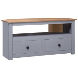 Sonata Ъглов ТВ шкаф, сив, 93x55x49 см, бор масив, Panama Range - Comode TV