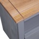 Sonata Ъглов ТВ шкаф, сив, 93x55x49 см, бор масив, Panama Range