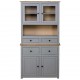 Sonata Висок шкаф, сив, 93x40,5x180 см, бор масив, Panama Range