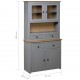 Sonata Висок шкаф, сив, 93x40,5x180 см, бор масив, Panama Range