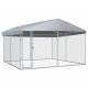 Sonata Дворна клетка за кучета с покрив, 3,8x3,8x2,4 м