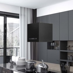 Sonata Висящ аспиратор остров LCD сензор 37 см прахово покрита стомана - Comparare produse