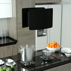 Sonata Висящ аспиратор островен, LCD сензор, закалено стъкло - Comparare produse