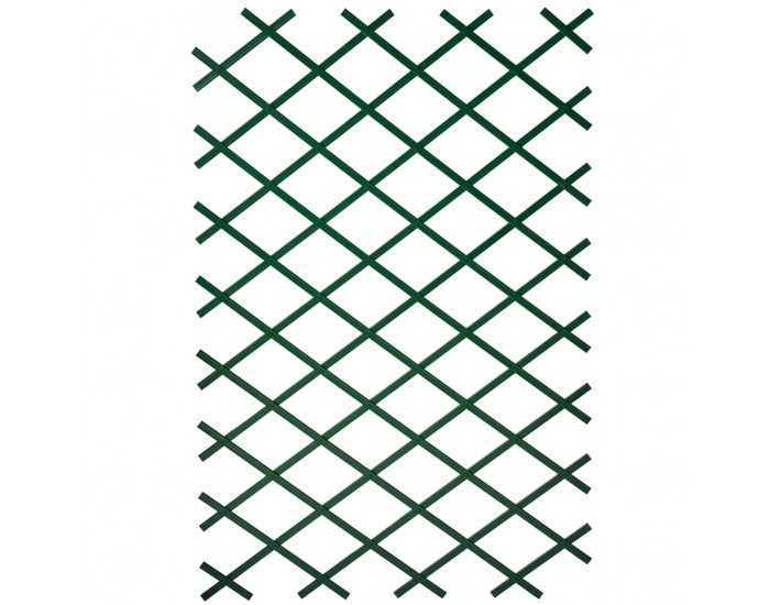 Nature 2 бр градински решетки за цветя, 100x200 см, PVC, зелени