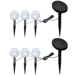 Sonata Градински лампи, 6 бр, LED, с анкери и соларни панели - Iluminat exterior