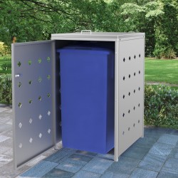 Sonata Единичен навес за кофа за смет 240 л, неръждаема стомана - Construcții de exterior