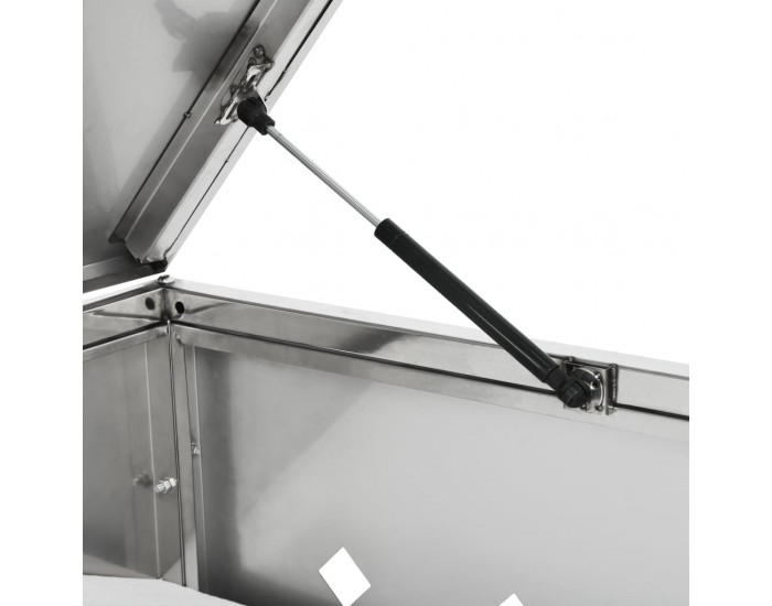 Sonata Четворен навес за кофа за смет 240 л, неръждаема стомана