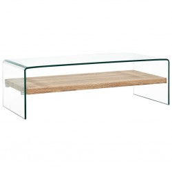 Sonata H Маса за кафе, прозрачна, 98x45x31 см, закалено стъкло - Măsuțe de living