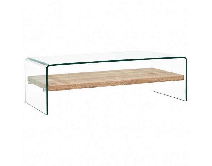Sonata H Маса за кафе, прозрачна, 98x45x31 см, закалено стъкло