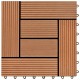 Sonata 22 бр декинг плочки, 30x30 см, 2 кв.м., WPC, кафяви