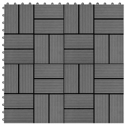 Sonata 22 бр декинг плочки, 30x30 см, 2 кв.м., WPC, сиви - Materiale pentru decorațiuni
