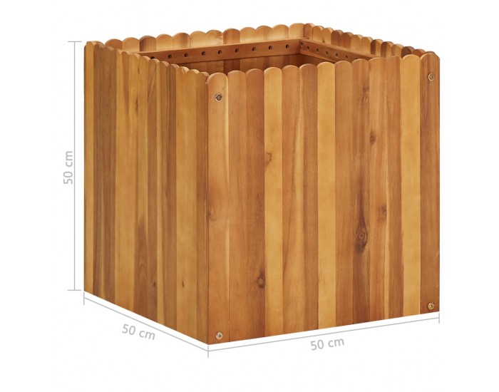 Sonata Градинска повдигната леха, 50x50x50 см, акациево дърво масив