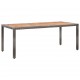 Sonata Set mobilier de exterior cu perne, 9 piese, gri, poliratan