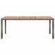 Sonata Set mobilier de exterior cu perne, 9 piese, gri, poliratan