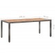 Sonata Set mobilier de exterior cu perne, 9 piese, gri, poliratan