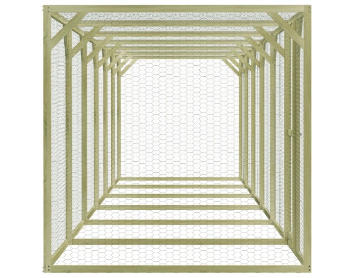 Sonata Клетка за пилета, 1,5x9x1,5 м, импрегниран бор