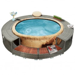 Sonata Спа съраунд, сив, полиратан - Piscine și spa