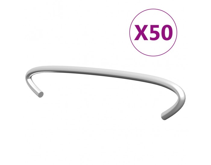 Sonata Куки за габиони, 50 бр, поцинкована стомана, 10 см