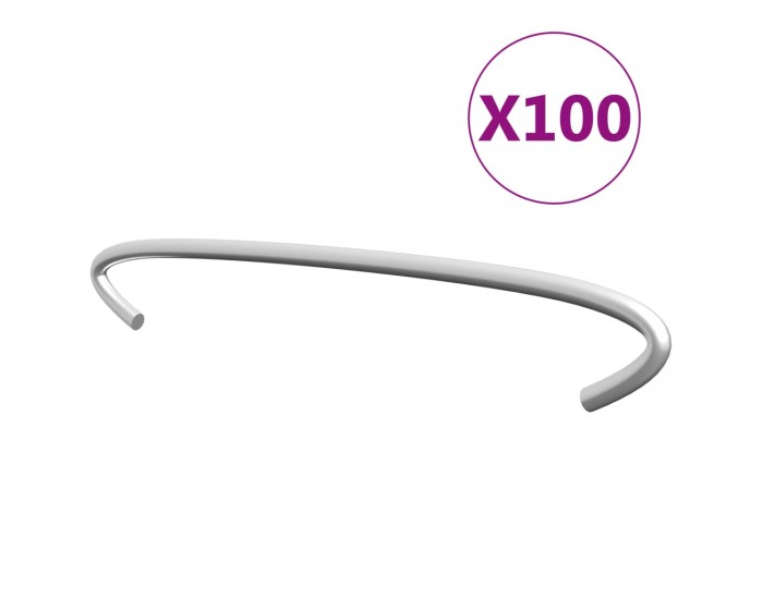Sonata Куки за габиони, 100 бр, поцинкована стомана, 15 см