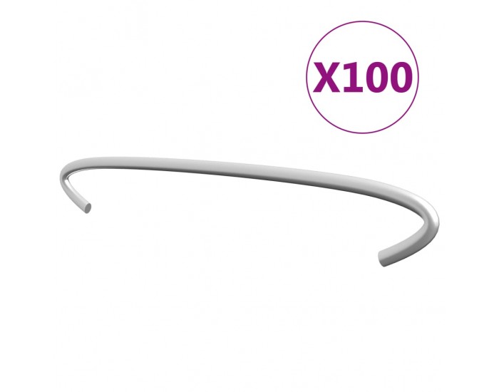 Sonata Куки за габиони, 100 бр, поцинкована стомана, 20 см