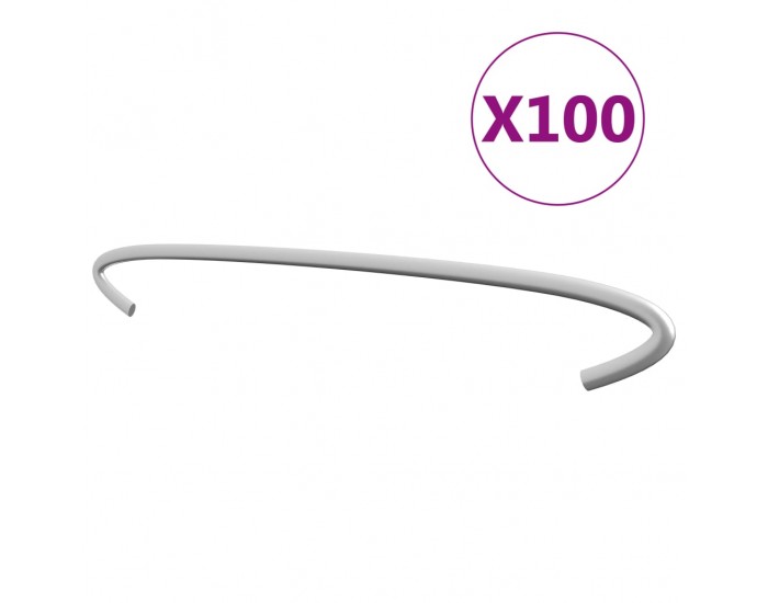 Sonata Куки за габиони, 100 бр, поцинкована стомана, 30 см