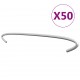 Sonata Куки за габиони, 50 бр, поцинкована стомана, 40 см